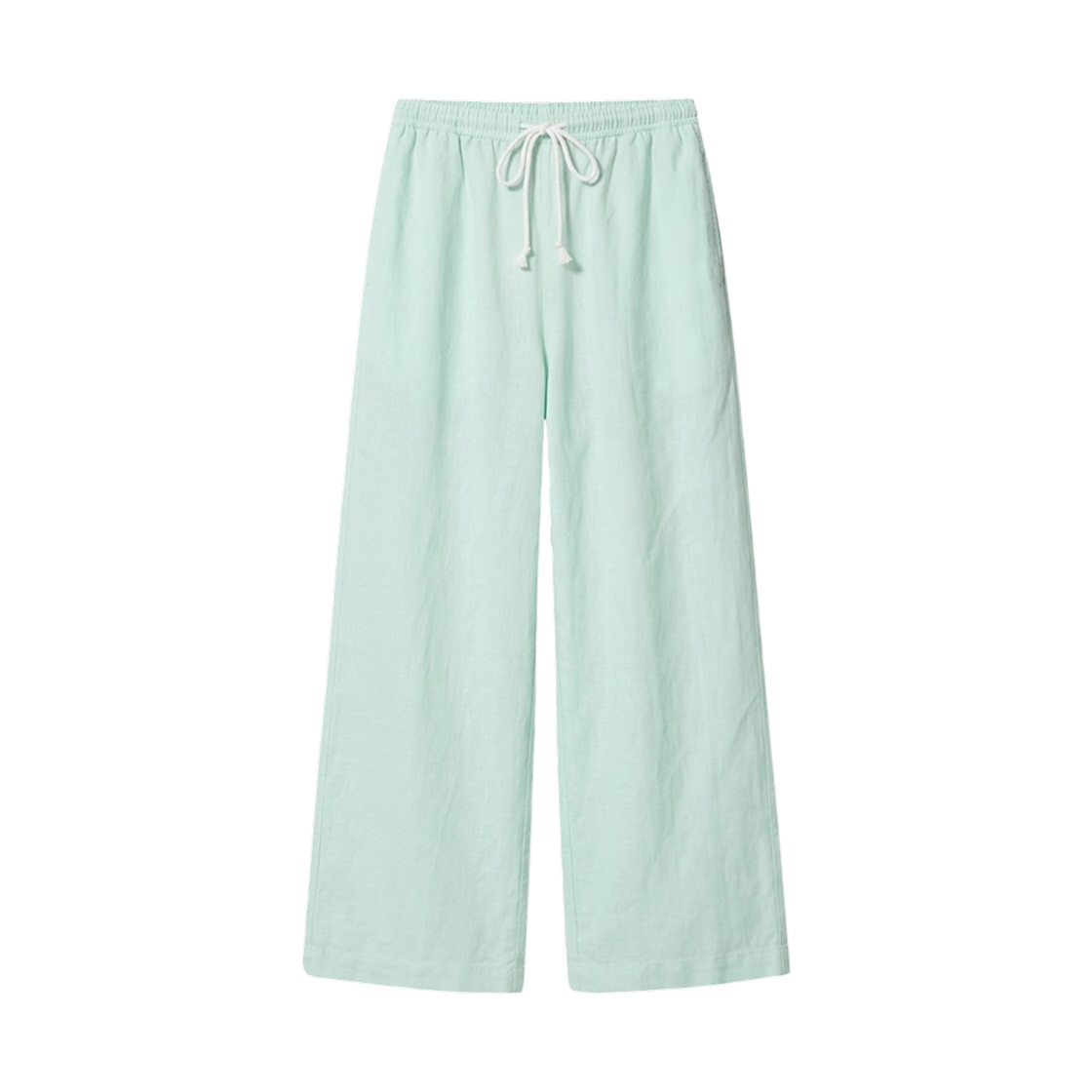 473791-50 (W) Uniqlo Linen Blend Easy Pants Light Green - JP