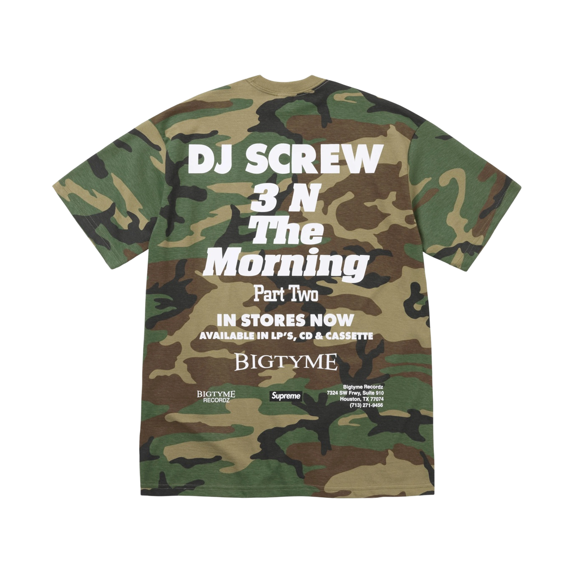 슈프림 x DJ 스크류 SUC 티셔츠 우드랜드 카모 - 26SS(Supreme x DJ Screw SUC T-Shirt Woodland Camo - 26SS) - 2
