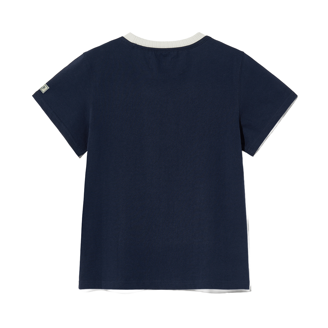 세터 우먼 세터 로고 자수 보야지 반팔 티셔츠 네이비 핑크(SATUR W Satur Logo Voyage T-Shirt Navy Pink) - 2