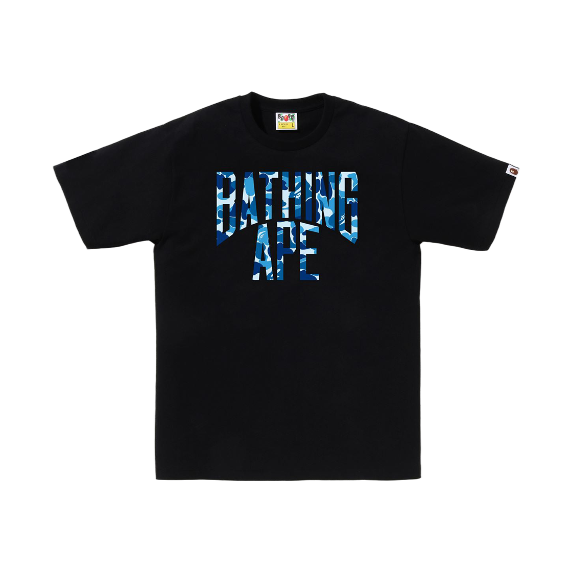 - BAPE ABC Camo NYC Logo T-Shirt Black Blue