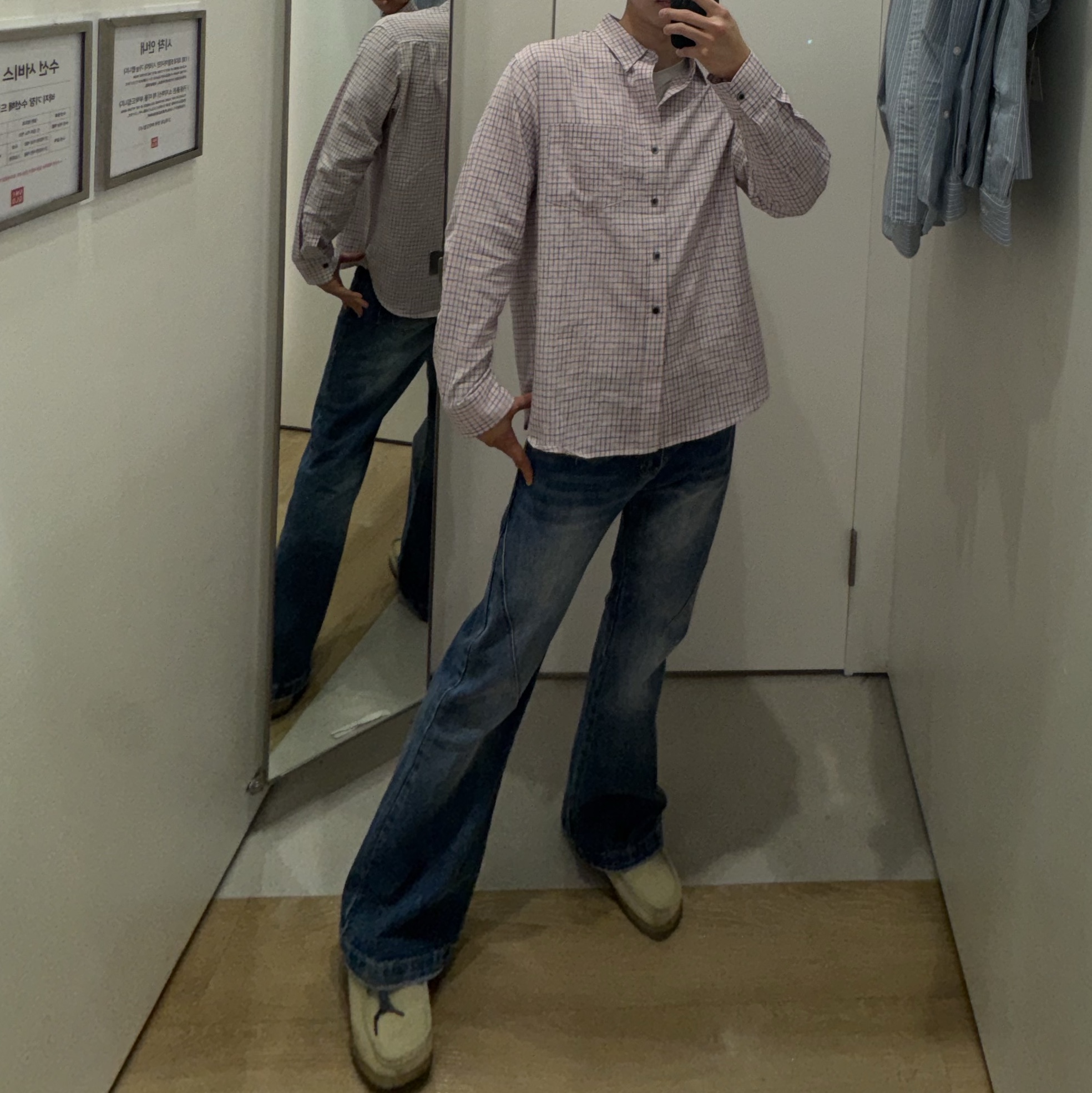 Clarks Wallabee Maple Suede 착용 스타일 - 2