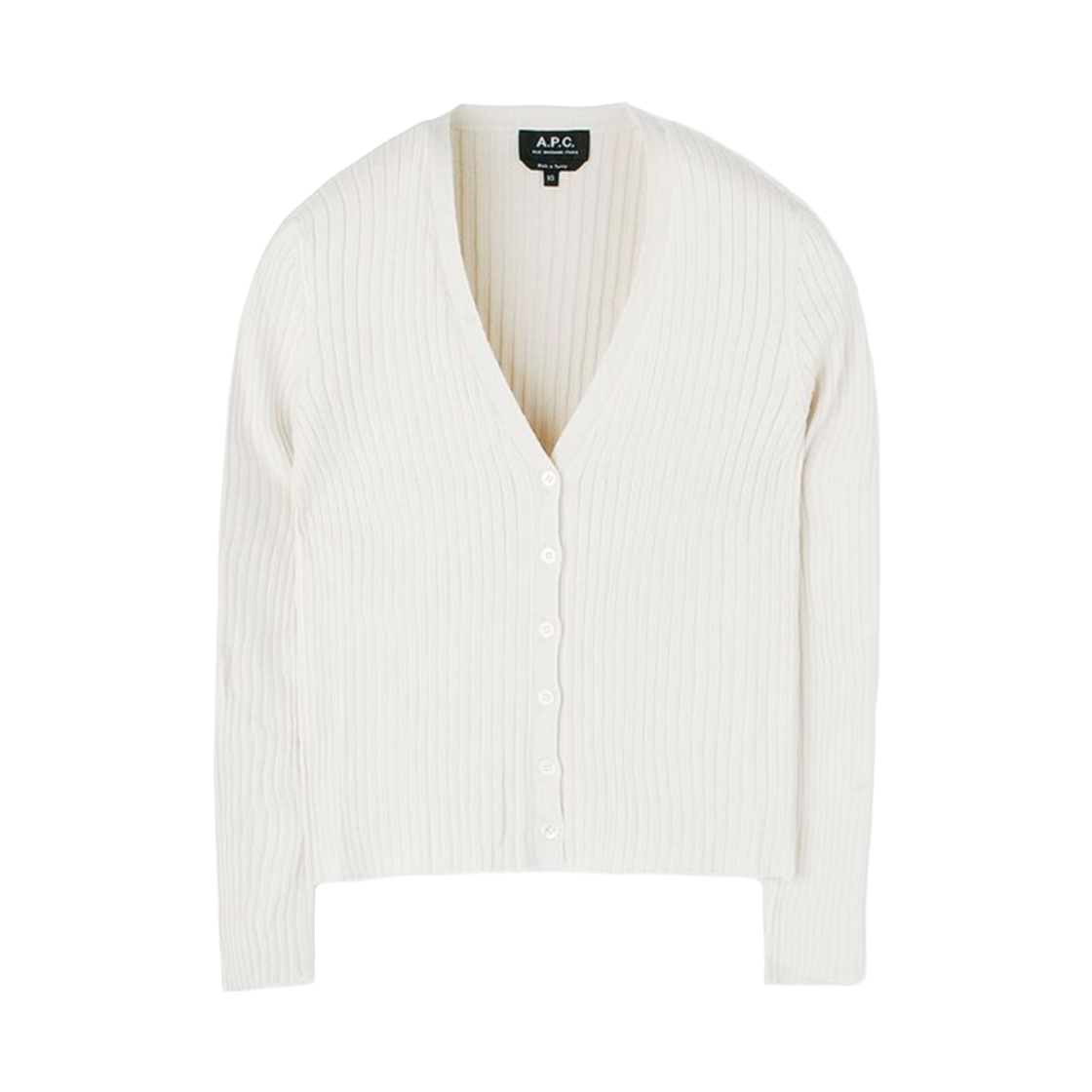 (W) 아페쎄 샤냐 가디건 오프 화이트((W) A.P.C. Shanya Cardigan Off White) - 1