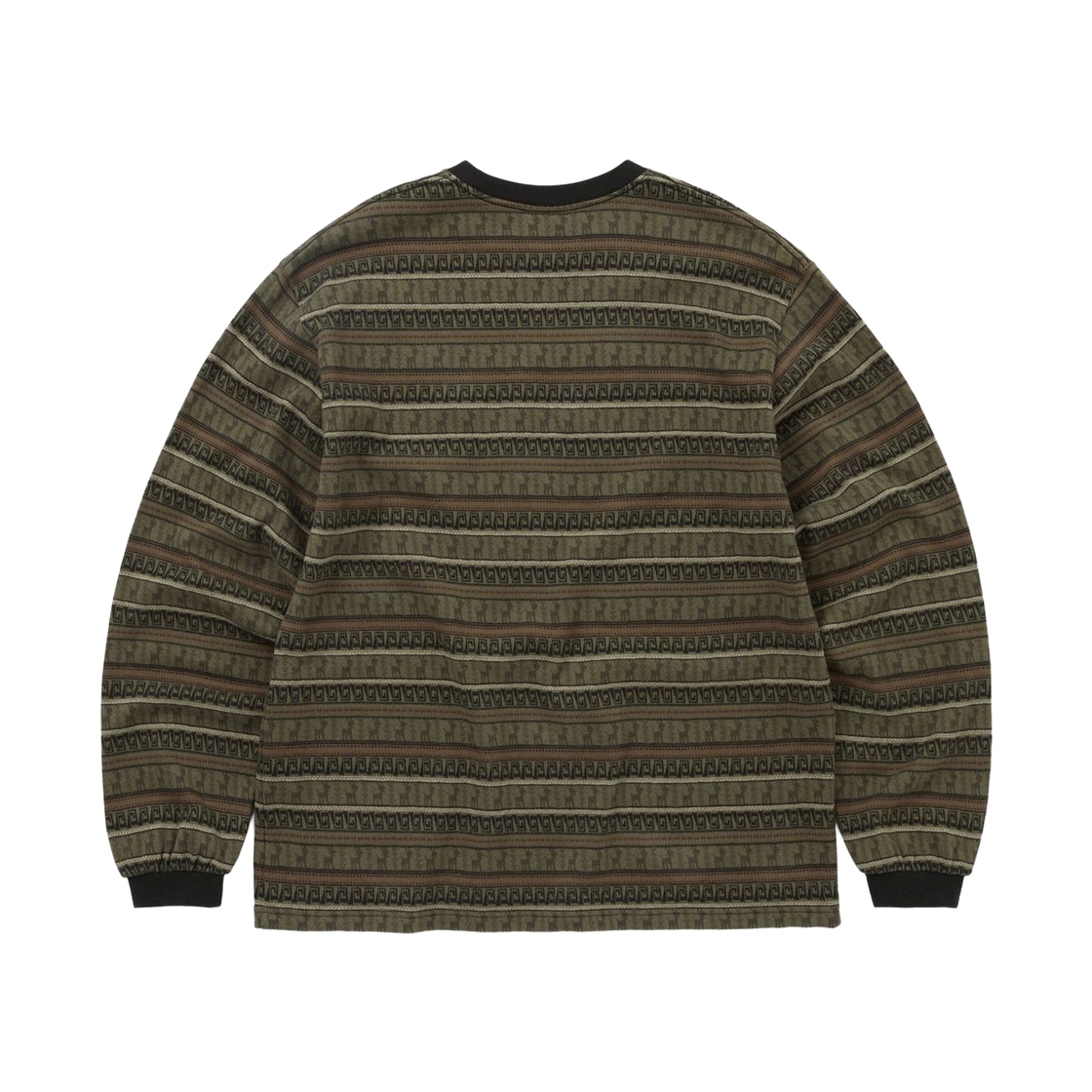 디스이즈네버댓 패턴 스트라이프 롱슬리브 티셔츠 카키(Thisisneverthat Pattern Striped L/S T-Shirt Khaki) - 2