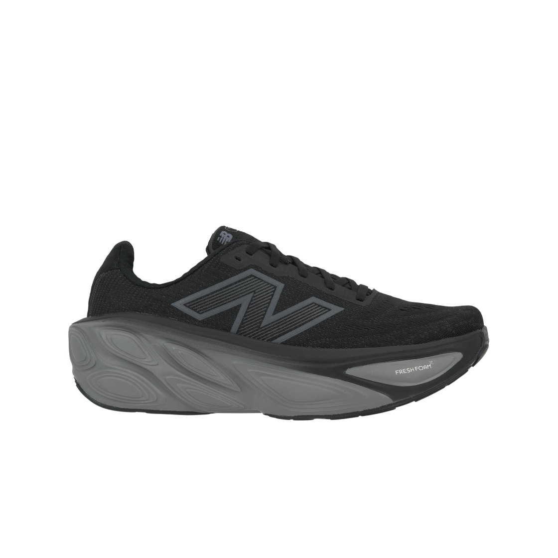 뉴발란스 프레쉬 폼 X 모어 v5 블랙 실버 메탈릭 - 2E 와이드(New Balance Fresh Foam X More v5 Black Silver Metallic - 2E Wide)