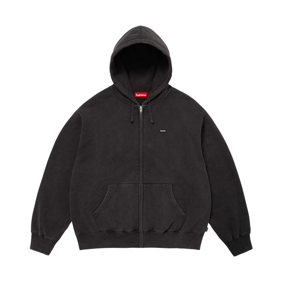 슈프림 스몰 박스 집업 후드 스웨트셔츠 블랙 - 26SS(Supreme Small Box Zip Up Hooded Sweatshirt Black - 26SS)