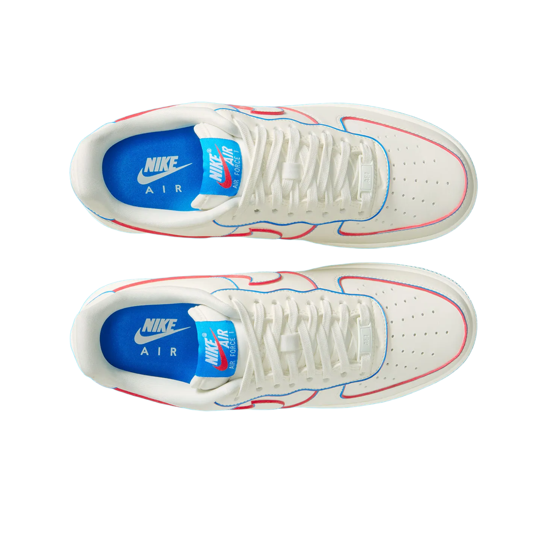 (W) 나이키 에어포스 1 로우 '07 세일 액션 레드((W) Nike Air Force 1 Low '07 Sail Action Red) - 2