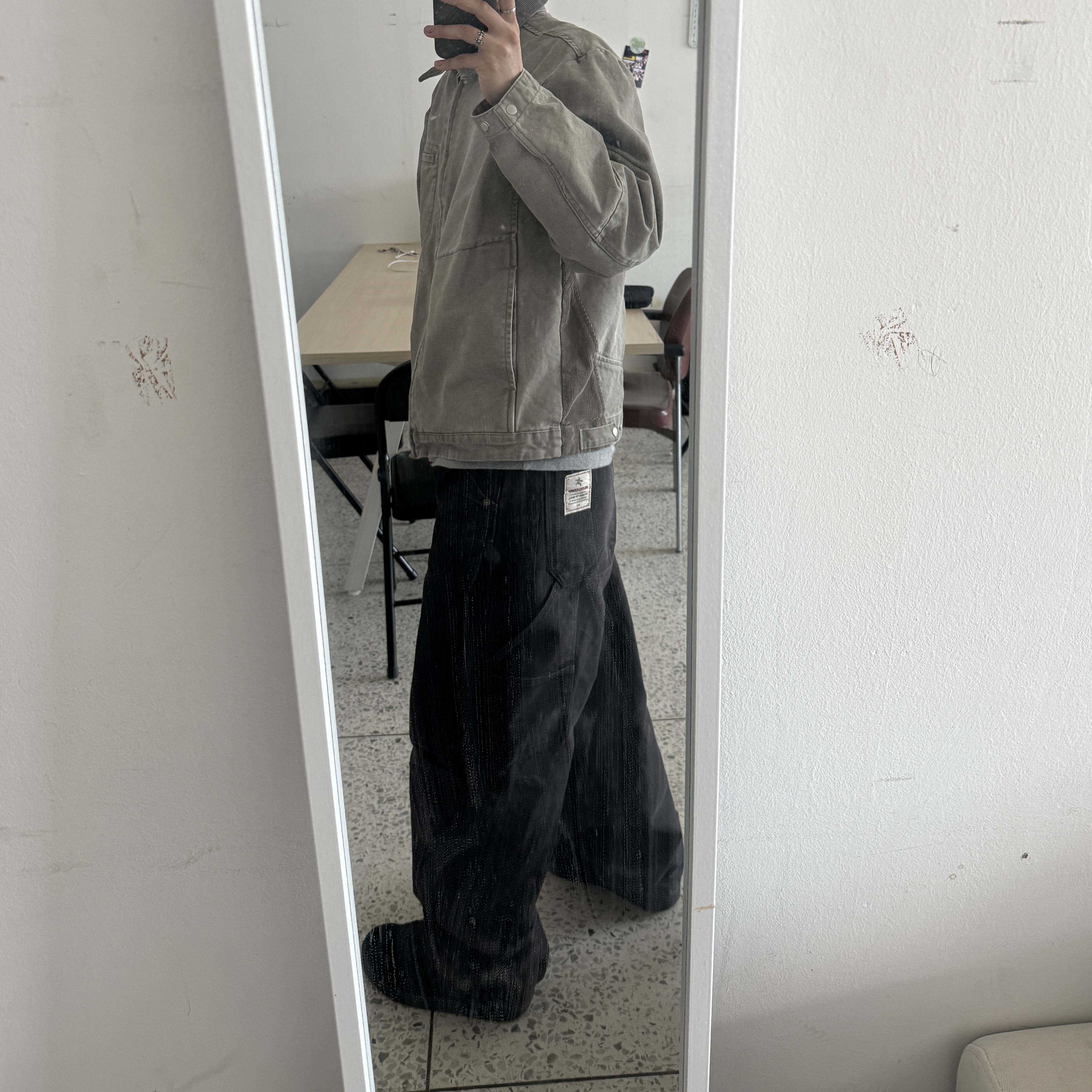 eS Accel OG Black, Aoiro Cutted Double Knee Pants Black Pearl 착용 스타일