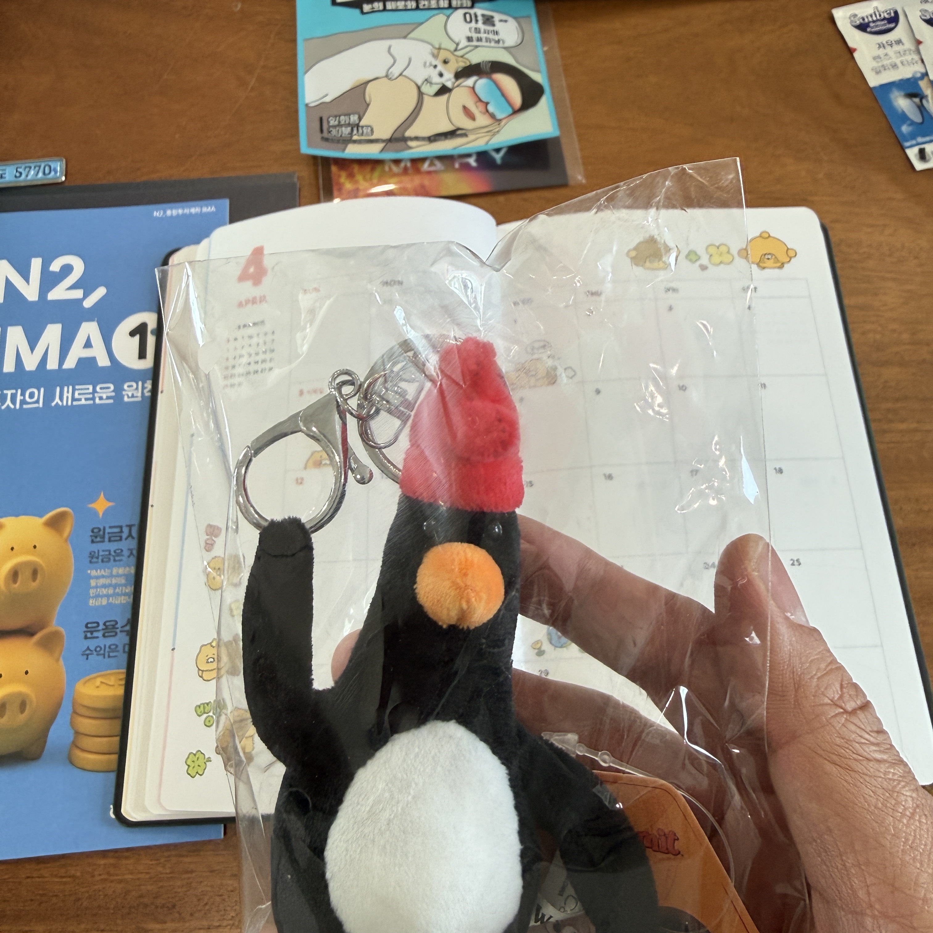Dream C&C Feathers Mcgraw Keyring 10cm 착용 스타일