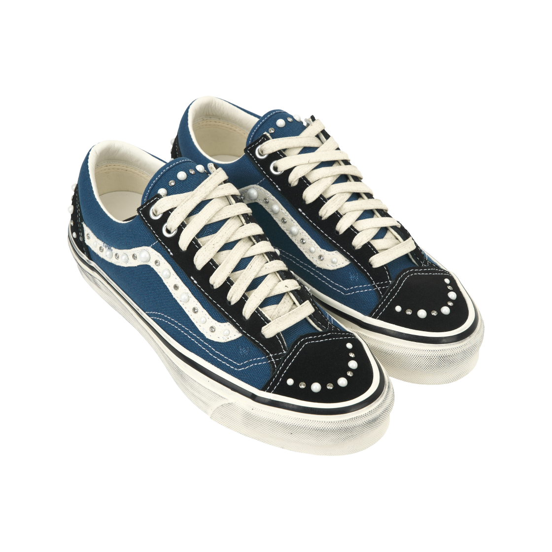 반스 LX 올드스쿨 36 펄라이즈드 네이비 블랙(Vans LX Old Skool 36 Pearlized Navy Black) - 4