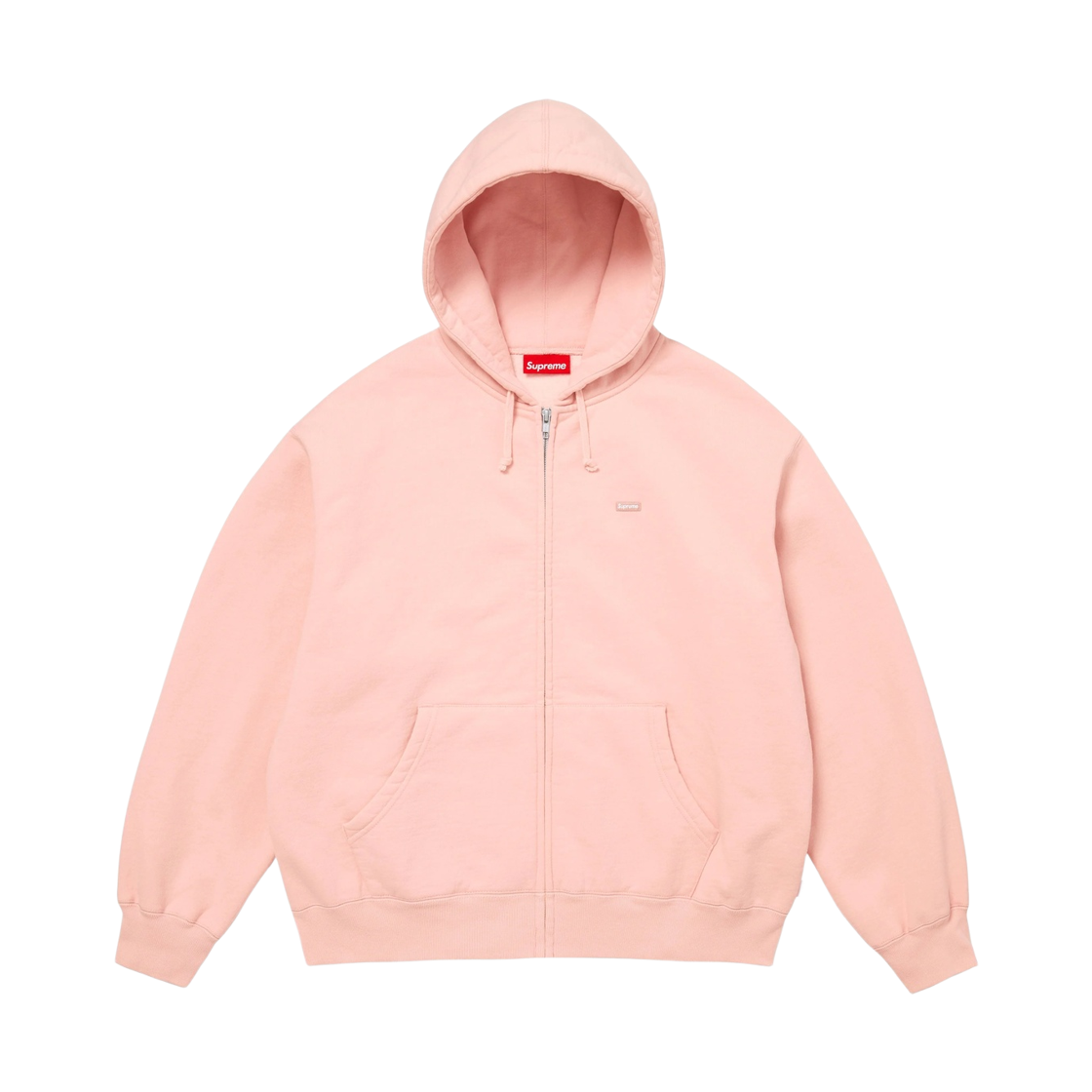 슈프림 스몰 박스 집업 후드 스웨트셔츠 라이트 핑크 - 26SS(Supreme Small Box Zip Up Hooded Sweatshirt Light Pink - 26SS) - 1
