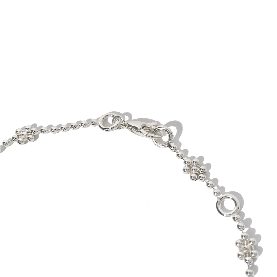 구찌 인터로킹 G 펜던트 플라워 모티프 체인 네클리스 실버(Gucci Interlocking G Pendant Flower Motif Chain Necklace Silver) - 3