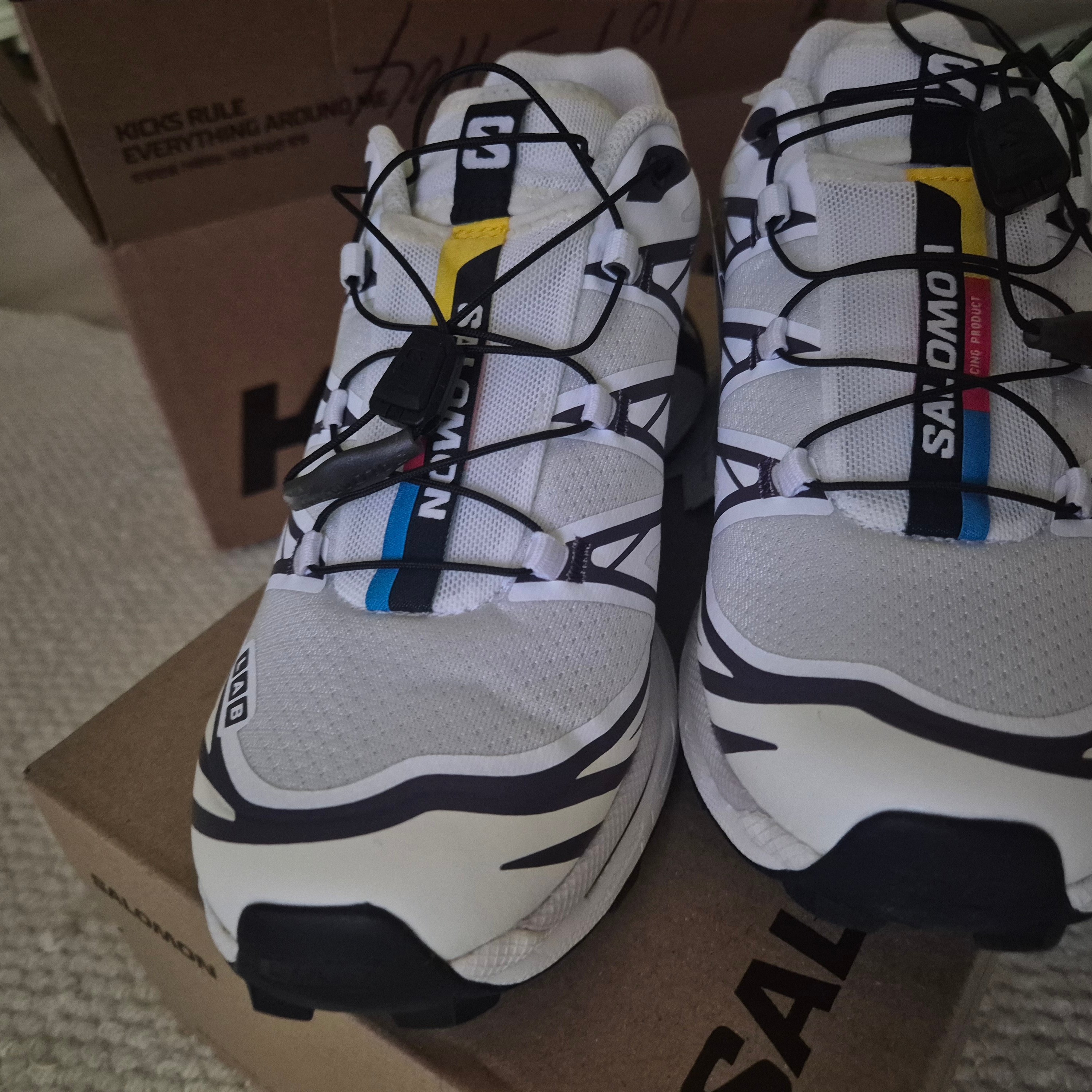 Salomon XT-6 White Vanilla Ice 착용 스타일 - 3