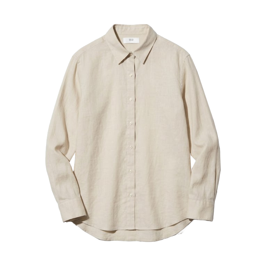 475647-30 (W) Uniqlo Premium Linen Shirt Natural - JP