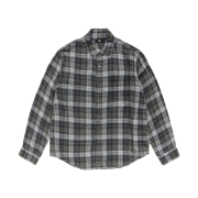 Stussy Matthew Plaid Shirt Charcoal