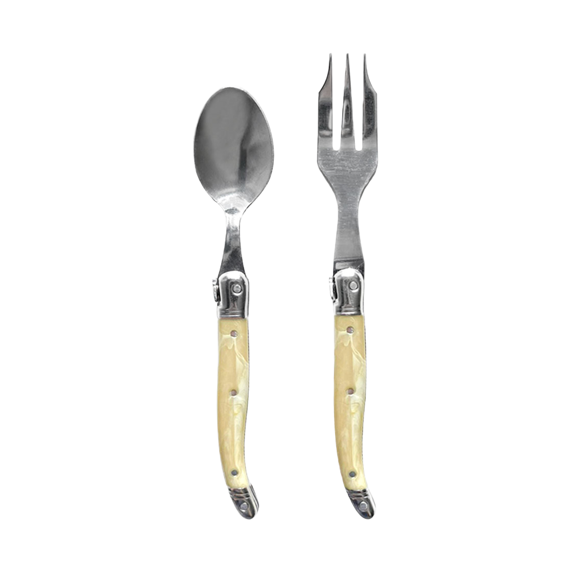 장네론라귀올 티스푼&티포크 마블베이지 선물패키지(JEAN NERON LAGUIOLE Tea cutlery gift set marble beige) - 1