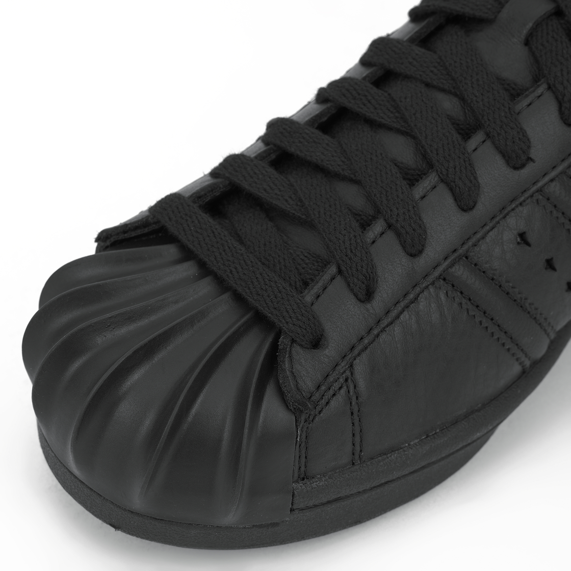 아디다스 x 떠그 클럽 슈퍼스타 빈티지 코어 블랙(Adidas x Thug Club Superstar Vintage Core Black) - 7