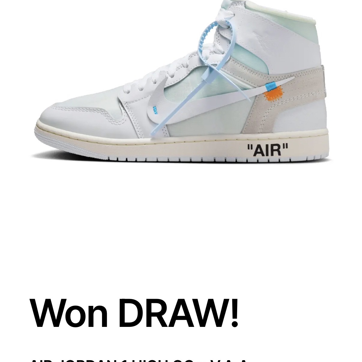 Jordan 1 x Virgil Abloh Archive Retro High Alaska White 착용 스타일
