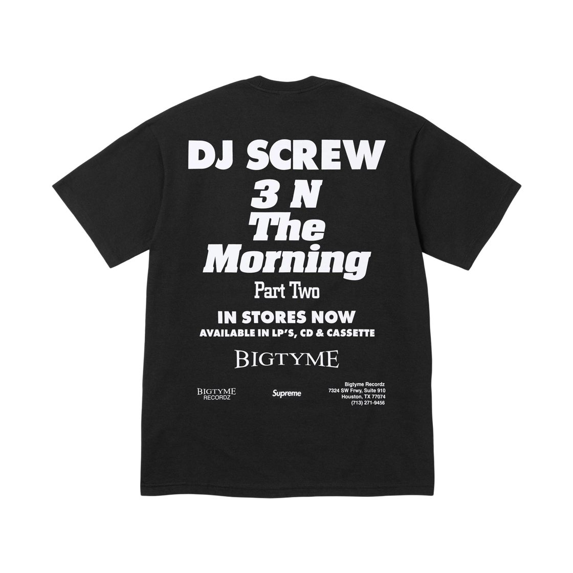 슈프림 x DJ 스크류 SUC 티셔츠 블랙 - 26SS(Supreme x DJ Screw SUC T-Shirt Black - 26SS) - 2