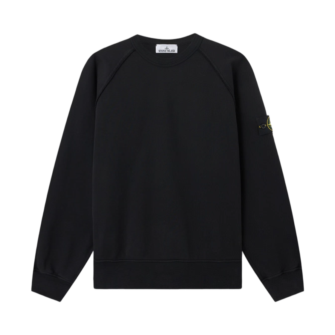 L1S1561000-41S0051-V0029 Stone Island 6100041 Organic Cotton Fleece Oversized-Fit Crewneck Sweatshirt with Raglan Sleeves Black - 26SS