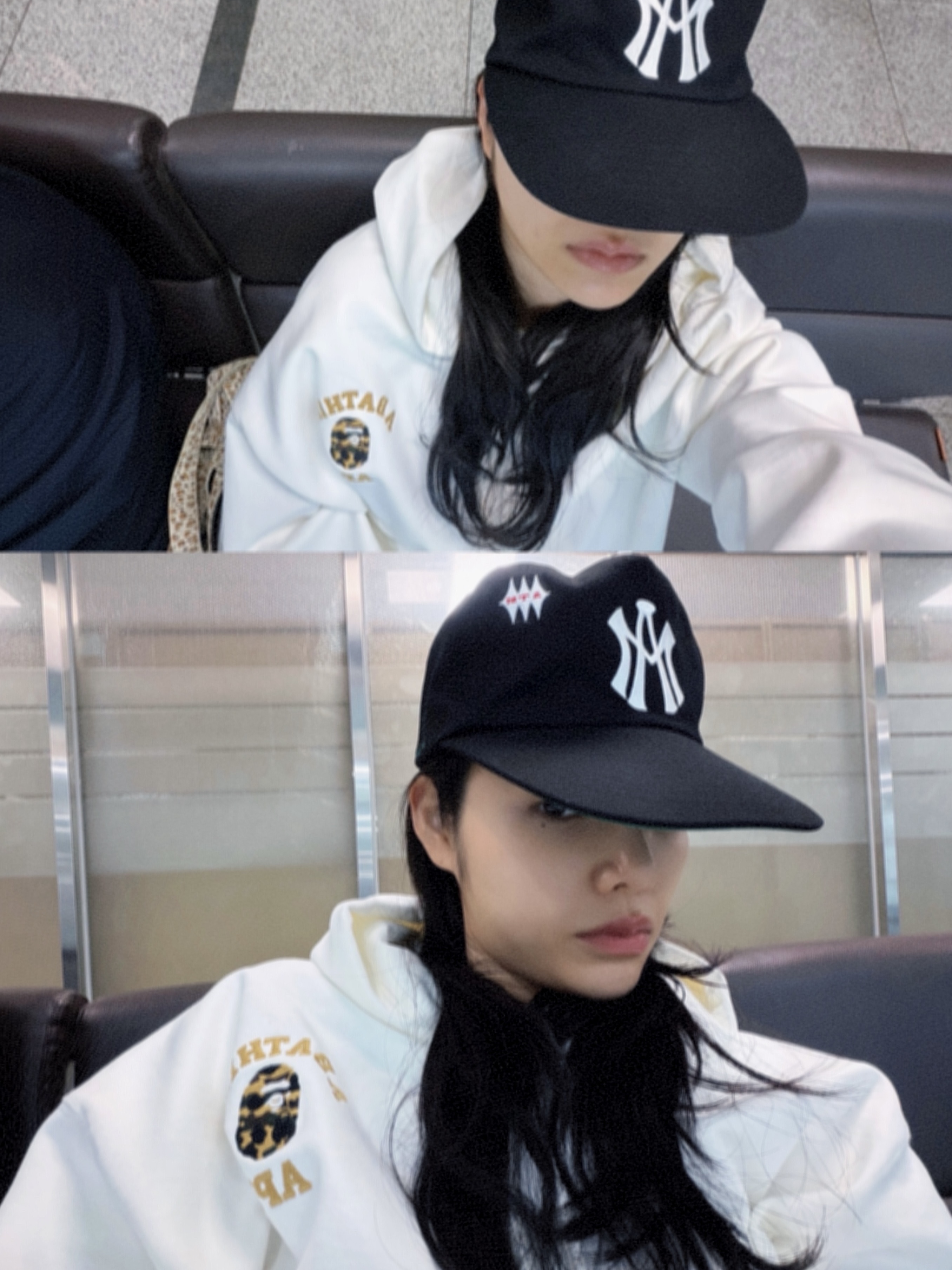 Aftermath Atm Logo Ball Cap Black, Onitsuka Tiger Mexico 66 Yellow Black 착용 스타일 - 2