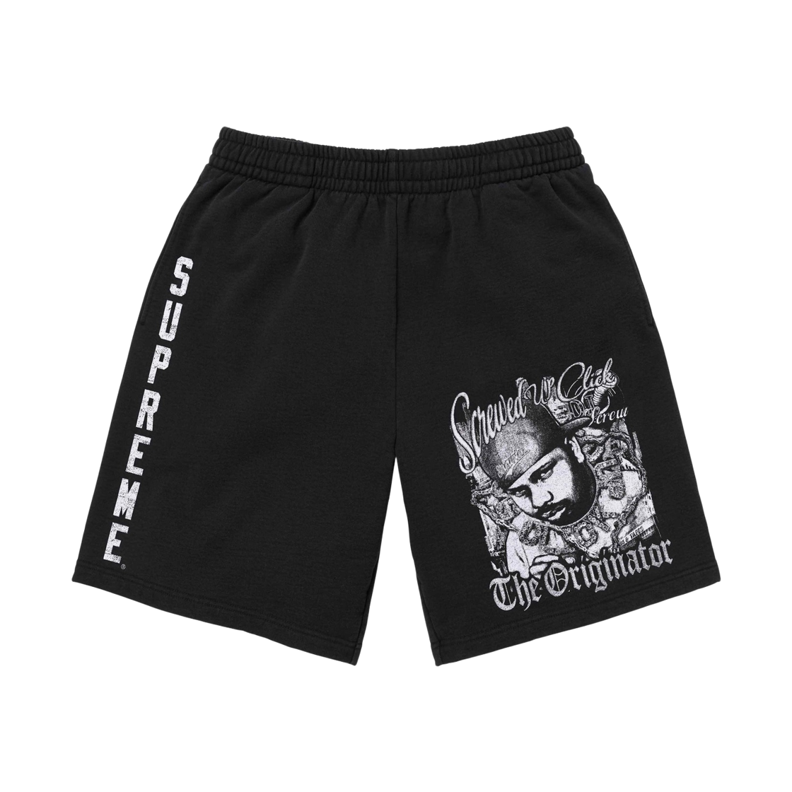 - Supreme x DJ Screw Sweatshort Black - 26SS