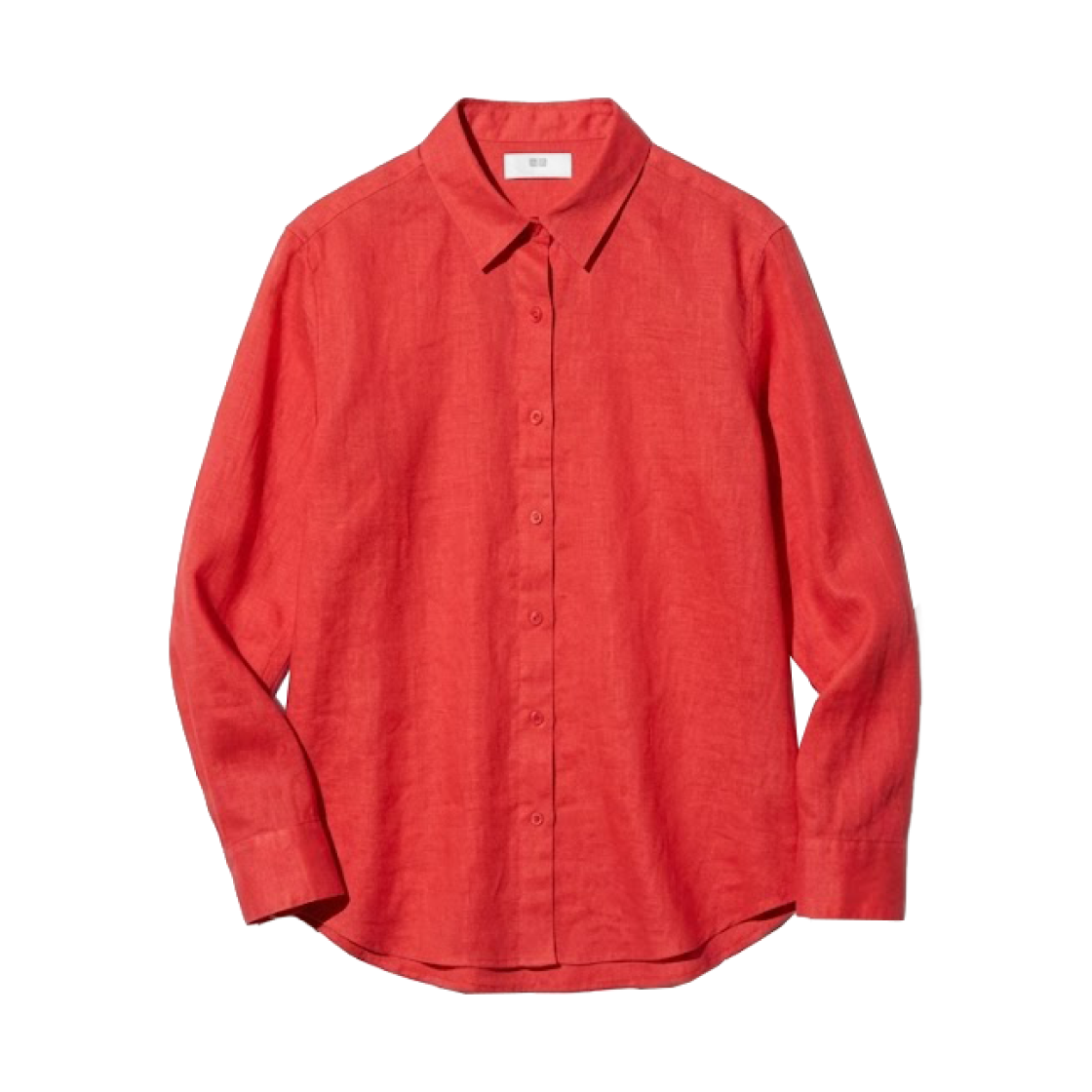 475647-14 (W) Uniqlo Premium Linen Shirt Red - JP