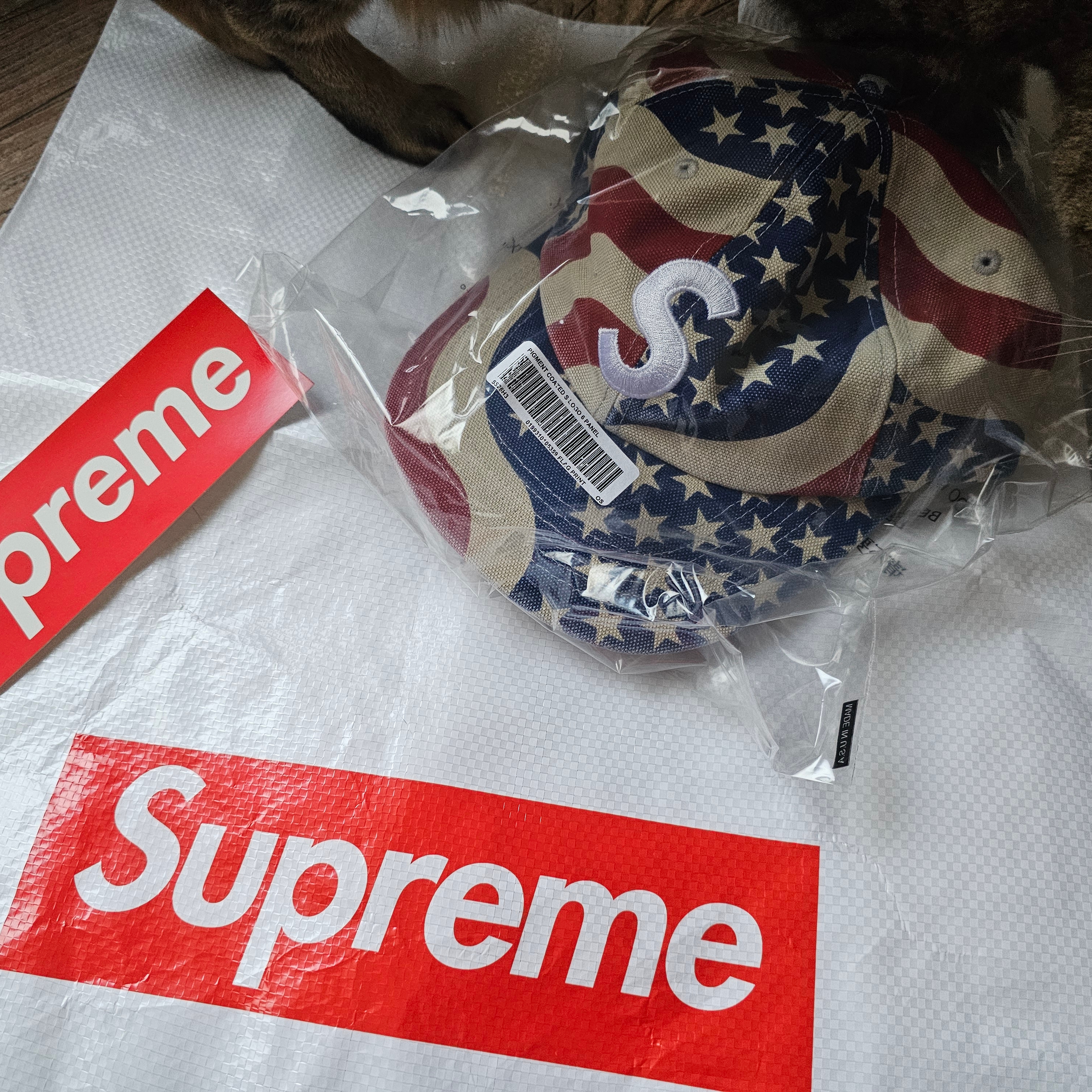 Supreme Pigment Coated S Logo 6-Panel Flag - 26SS 착용 스타일 - 2