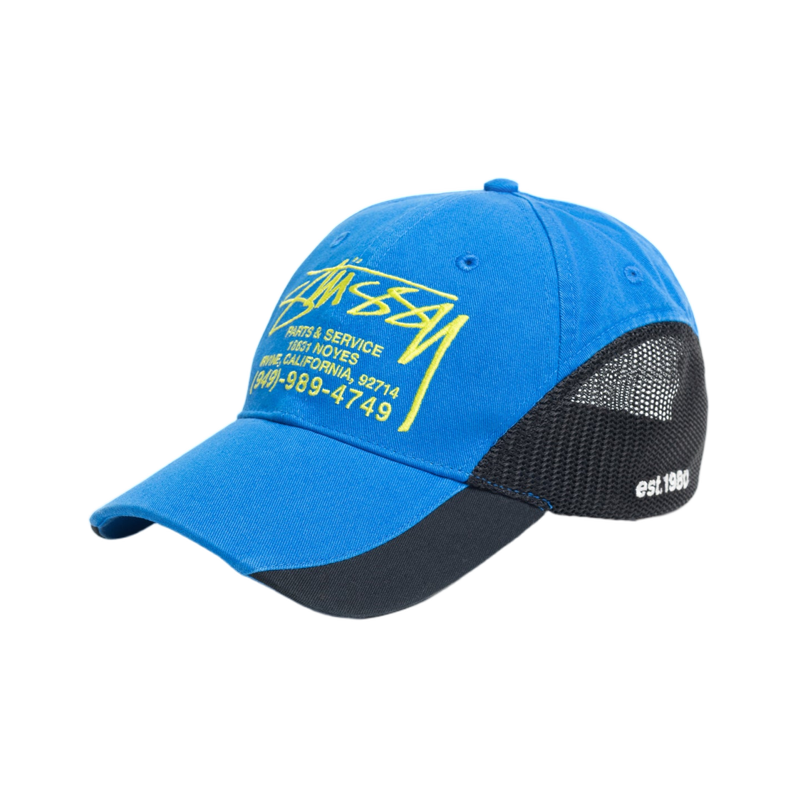 스투시 파츠 앤 서비스 메쉬 캡 블루(Stussy Parts & Service Mesh Cap Blue) - 2