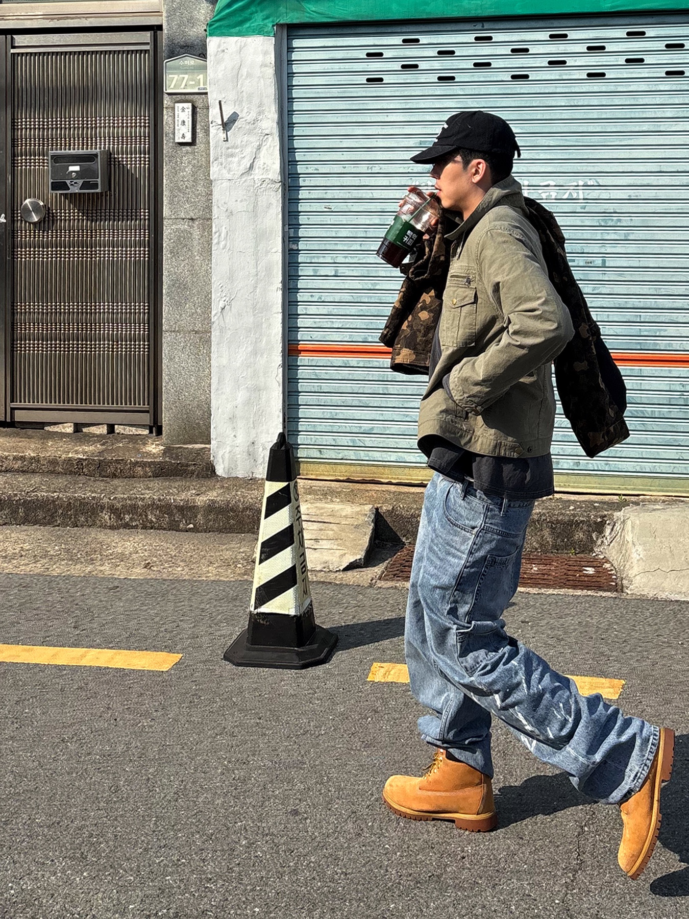 Timberland Premium 6 inch Waterproof Boot Wheat Nubuck - Wide 착용 스타일 - 4
