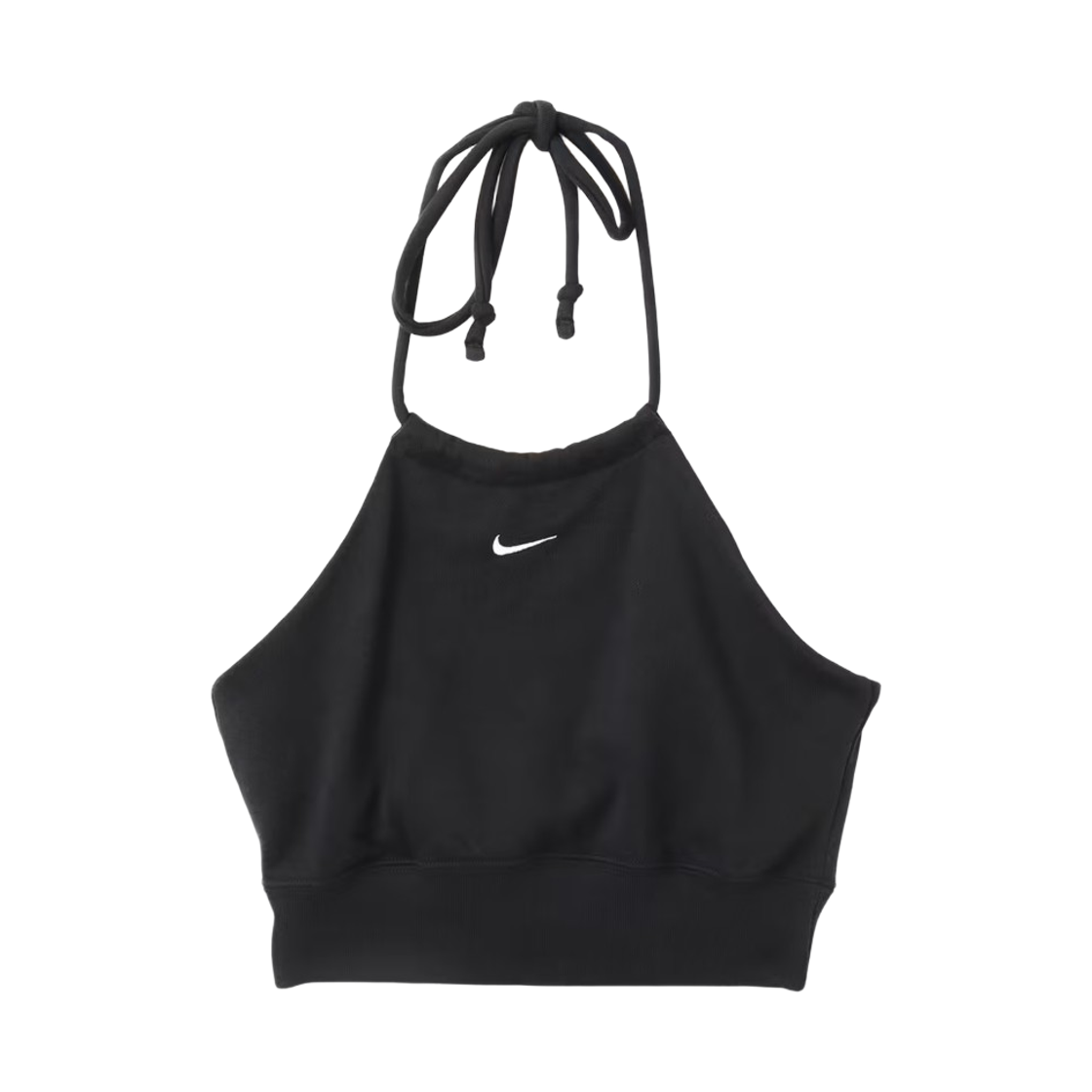 HJ1212-010 (W) Nike NSW Chill Terry Slim Cropped French Terry Halter Top Black Sail - Asia