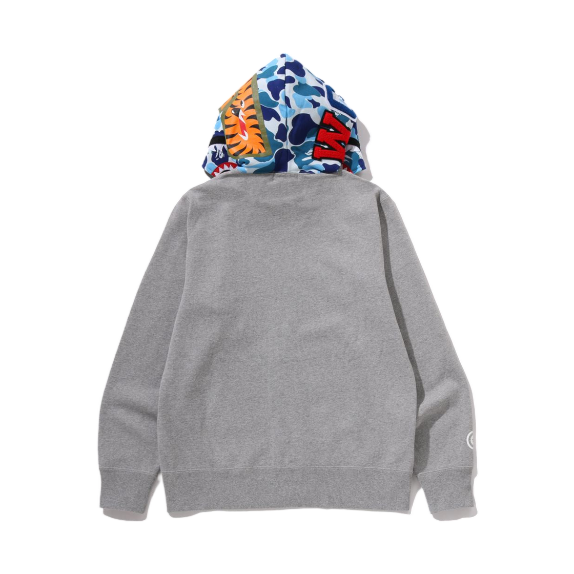 베이프 ABC 카모 샤크 풀 집 후드 그레이(BAPE ABC Camo Shark Full Zip Hoodie Gray) - 3