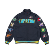 Supreme Mascots Zip Up Sweatshirt Navy - 26SS