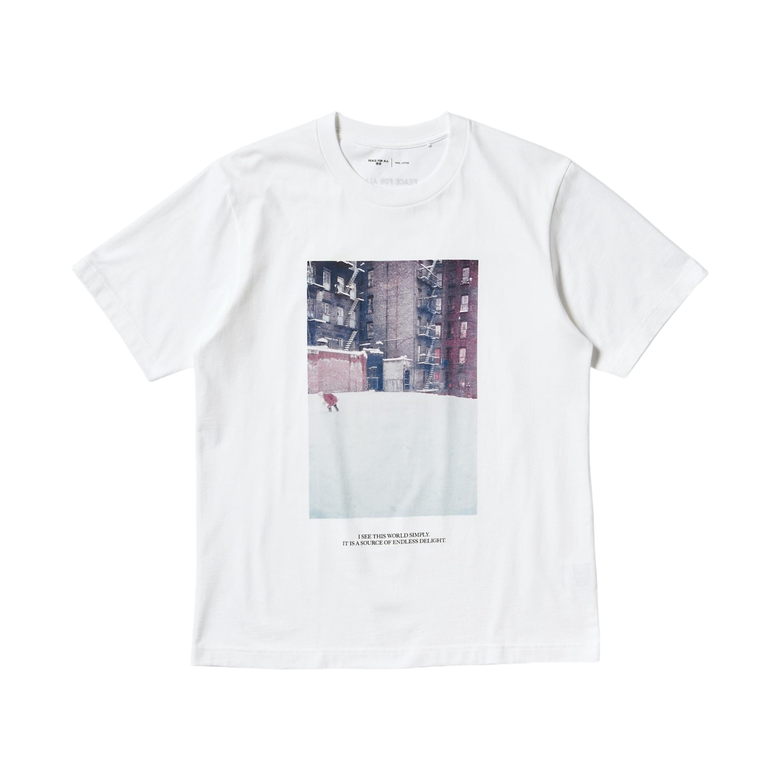 475763-00 Uniqlo x Saul Leiter Peace For All T-Shirt White