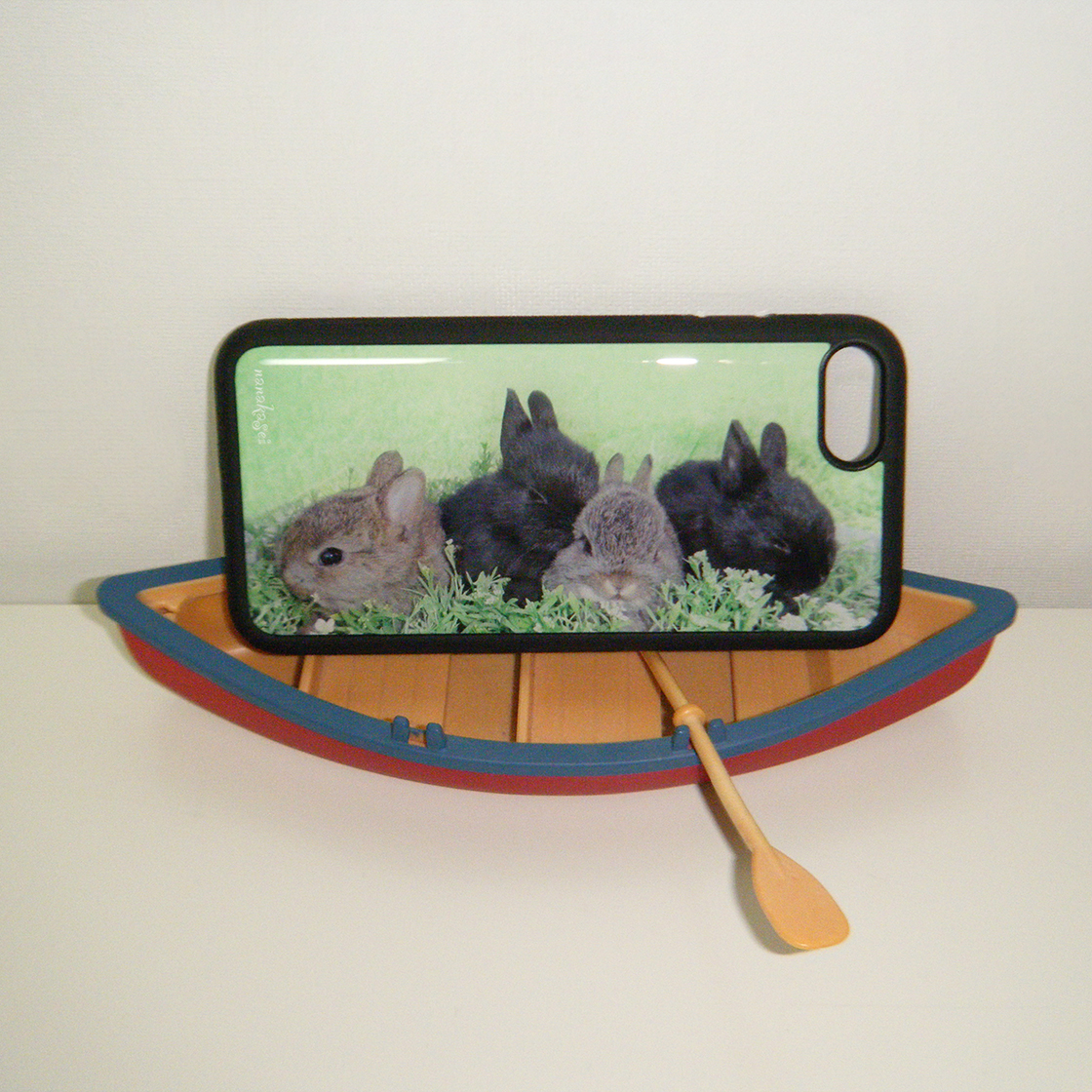 나나카세이 네마리의 아기 토끼 에폭시 범퍼 케이스(NANAKASEI four bunnies epoxy bumper case) - 2
