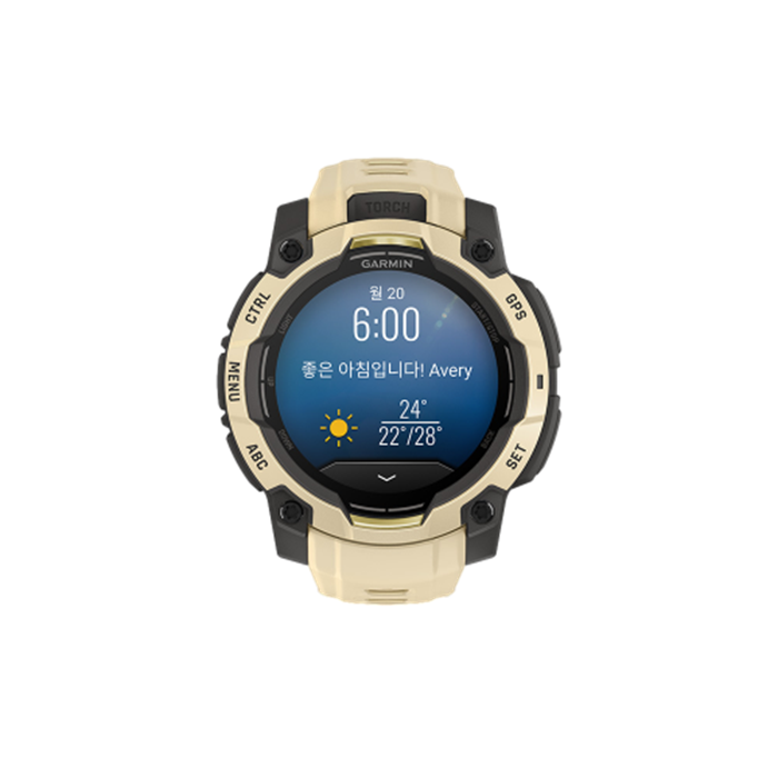 가민 인스팅트 3 45mm 아몰레드 시크린 멀티스포츠 GPS 스마트워치(Garmin Instinct 3,45mm,AMOLED,Citrine w/Gray Accents,KOR/SEA,A04884) - 2