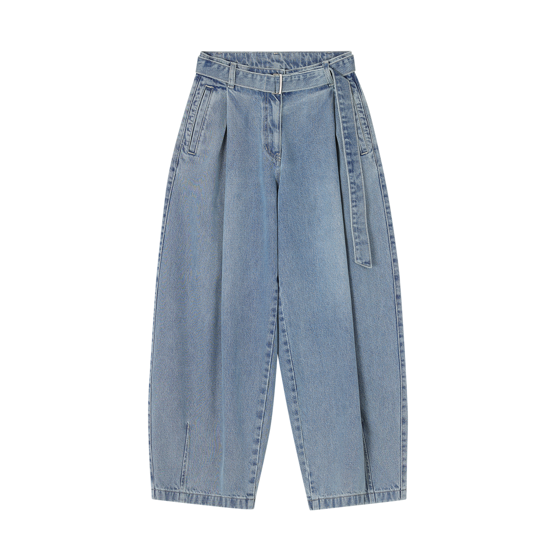 WI2PT240LB (W) SONGZIO Curved Wide Belted Denim Light Blue