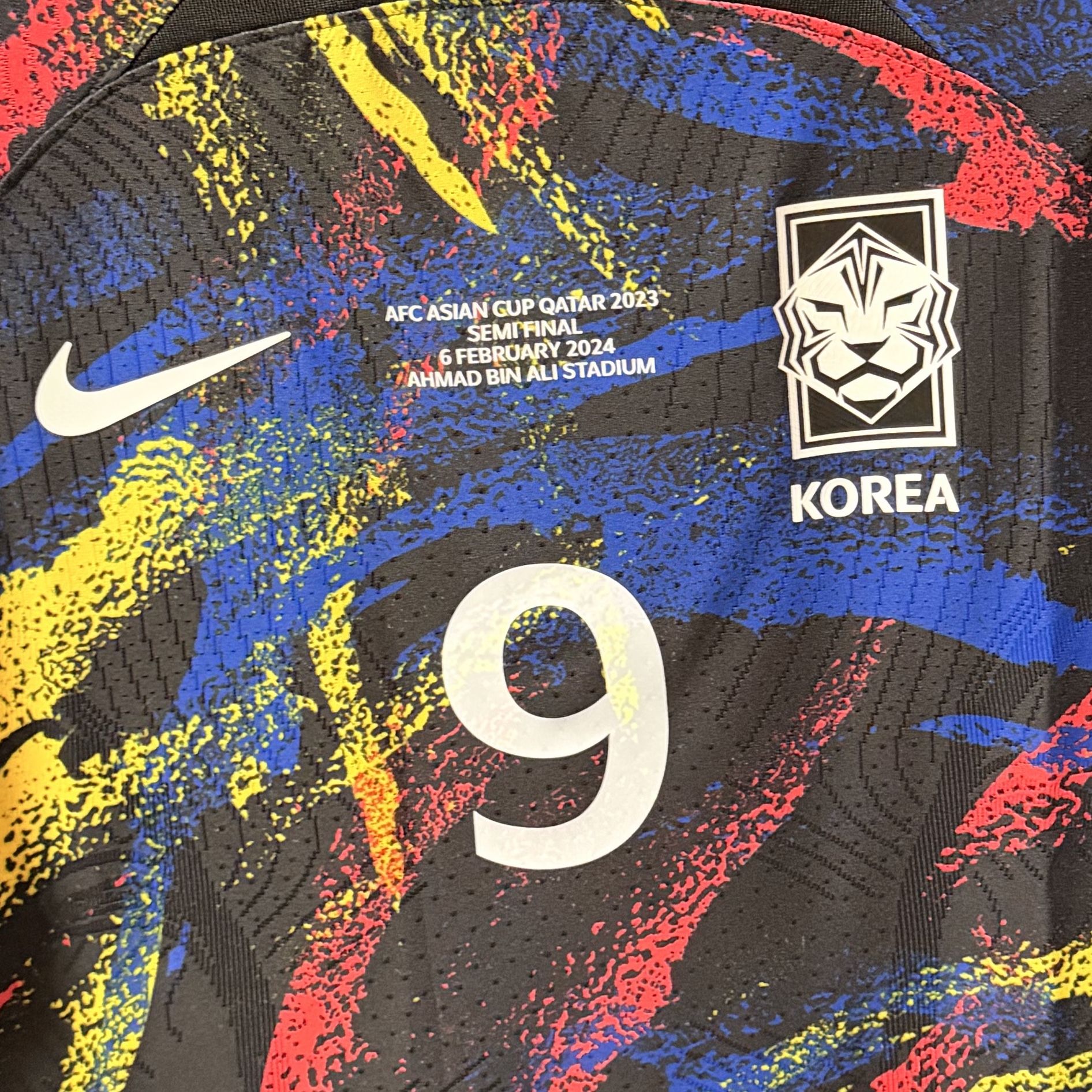 Nike Korea 2022/23 Dri-Fit ADV Player Issue Away SS Jersey Black - Asia (Non Marking Ver.) 착용 스타일 - 2