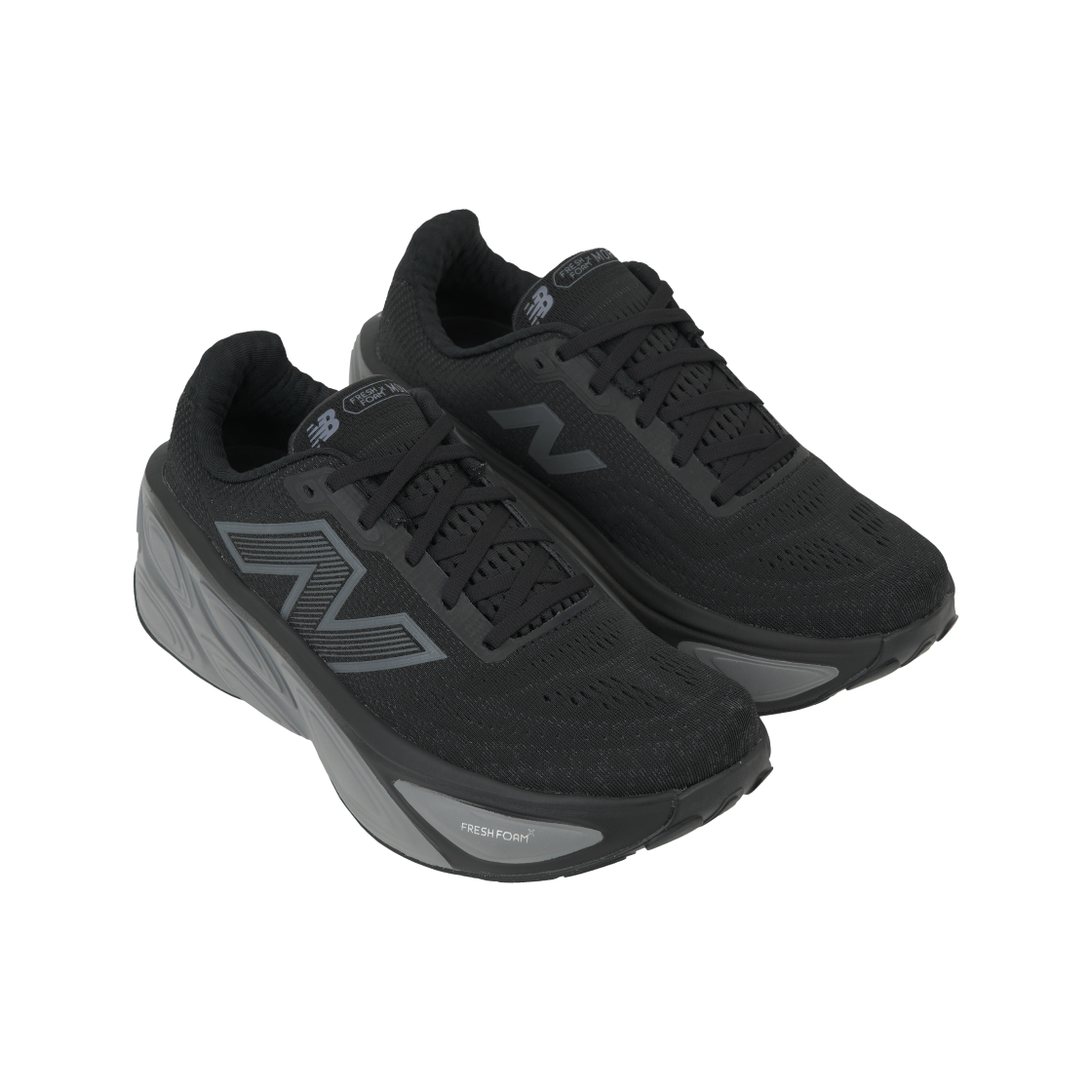 뉴발란스 프레쉬 폼 X 모어 v5 블랙 실버 메탈릭 - 2E 와이드(New Balance Fresh Foam X More v5 Black Silver Metallic - 2E Wide) - 4