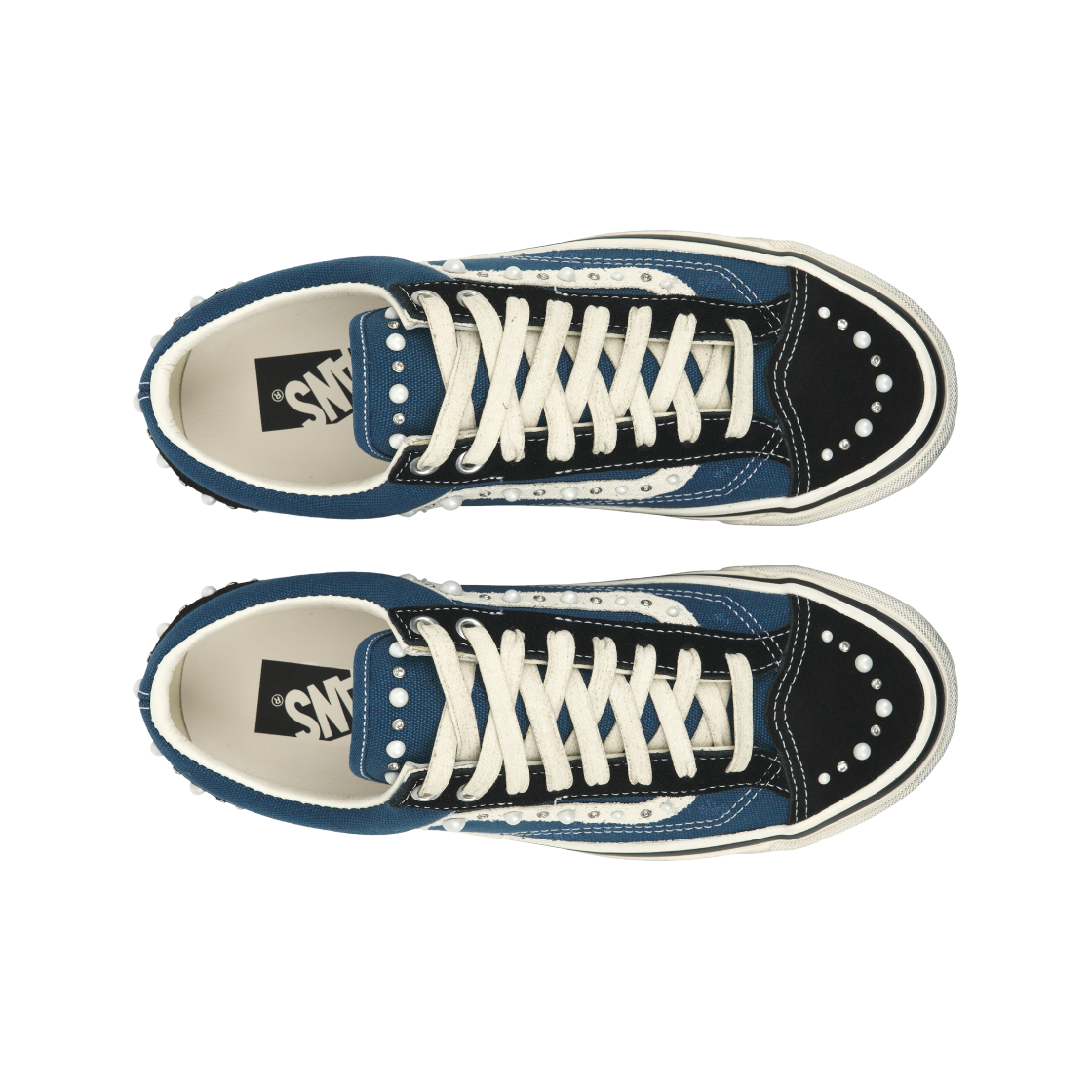 반스 LX 올드스쿨 36 펄라이즈드 네이비 블랙(Vans LX Old Skool 36 Pearlized Navy Black) - 5