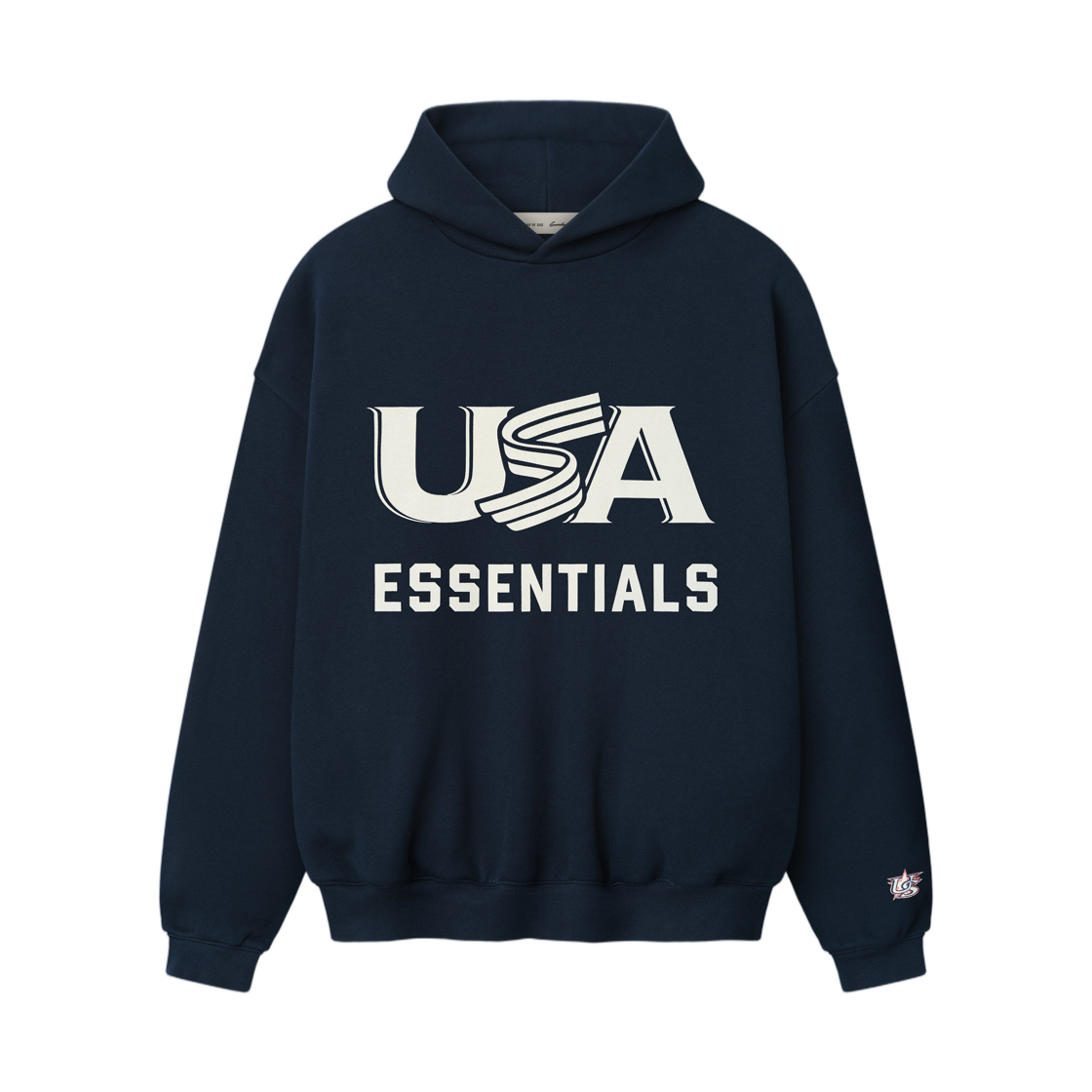 - Essentials USA Baseball Sport Hoodie Dark Sapphire - 26SS