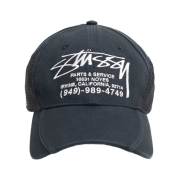 Stussy Parts & Service Mesh Cap Black