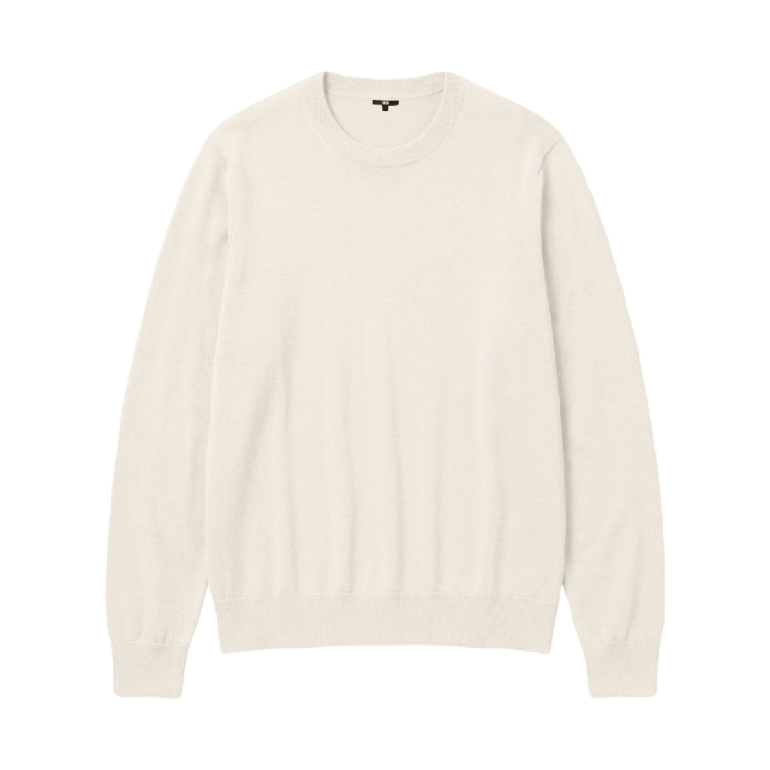 (W) 유니클로 100% 메리노 크루넥 점퍼 오프 화이트 - JP((W) Uniqlo 100% Merino Crewneck Jumper Off White - JP) - 1