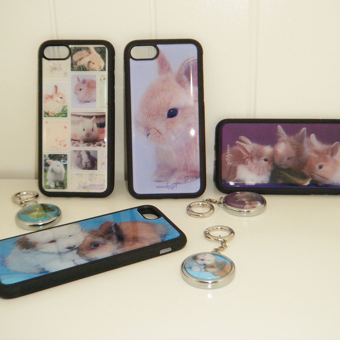 나나카세이 빈티지 버니 우표 에폭시 범퍼 케이스(NANAKASEI vintage bunny stamp epoxy bumper case) - 6