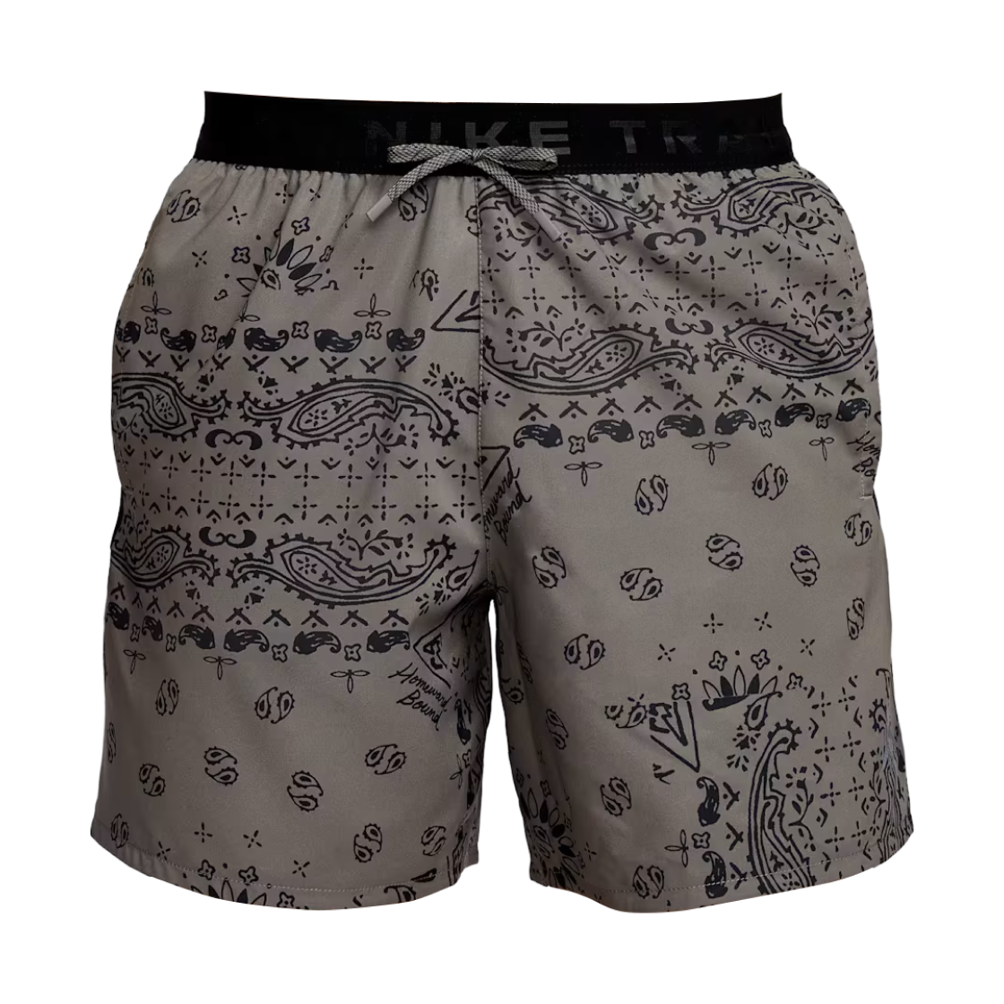 HJ4175-289 Nike Trail Dri-Fit 6 Inch Brief Lined Running Shorts Cave Stone Black - Asia