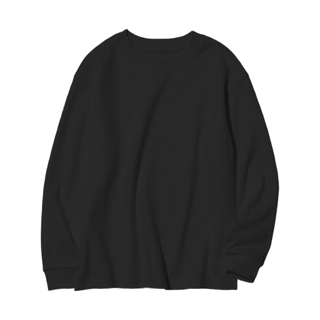 474832-09 (Kids) Uniqlo Airism Cotton Crew Neck T-Shirt Black - JP