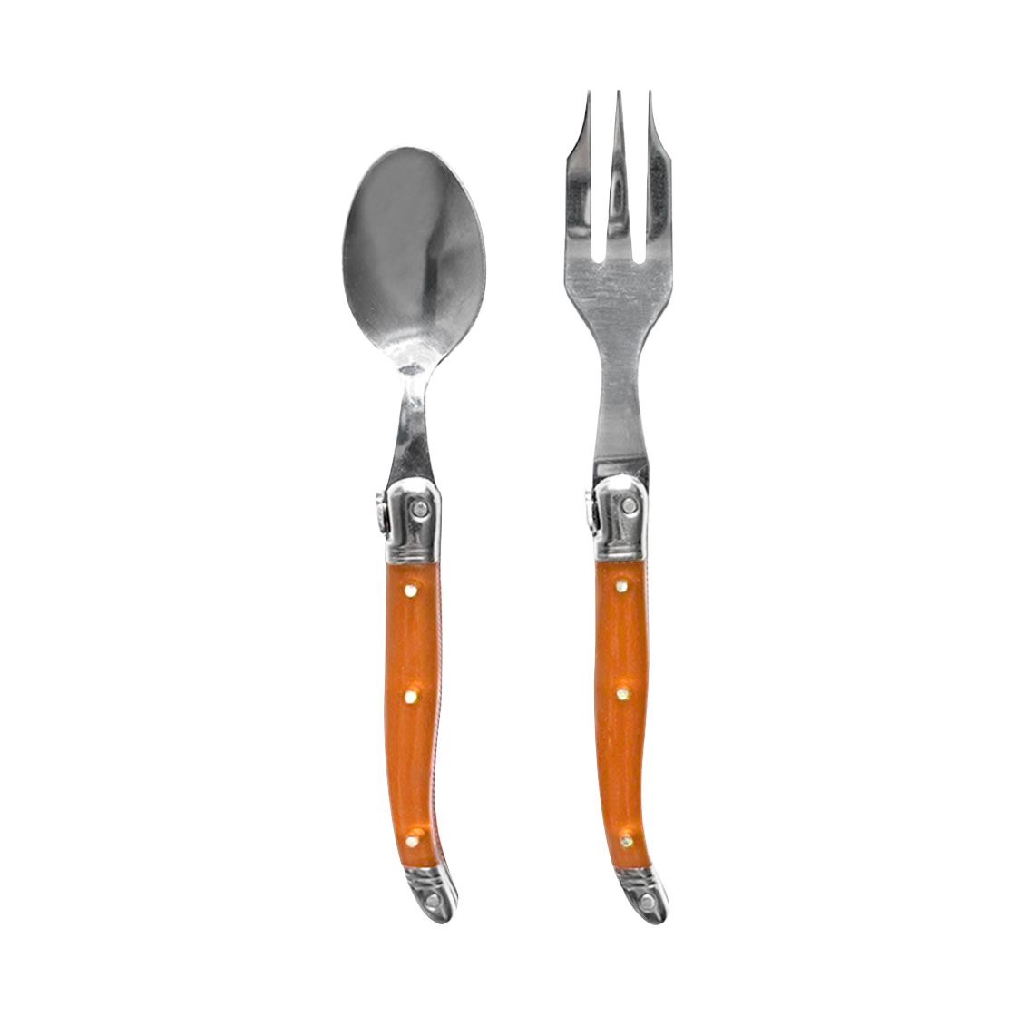 장네론라귀올 티스푼&티포크 오렌지 선물패키지(JEAN NERON LAGUIOLE Tea cutlery gift set orange) - 1
