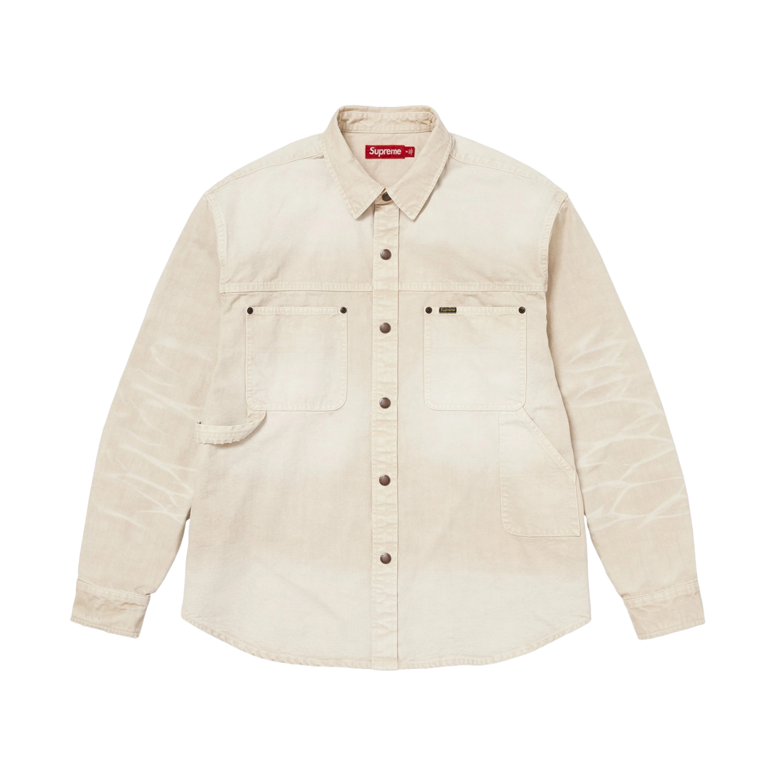 슈프림 원 스냅 페인터 셔츠 내츄럴 - 26SS