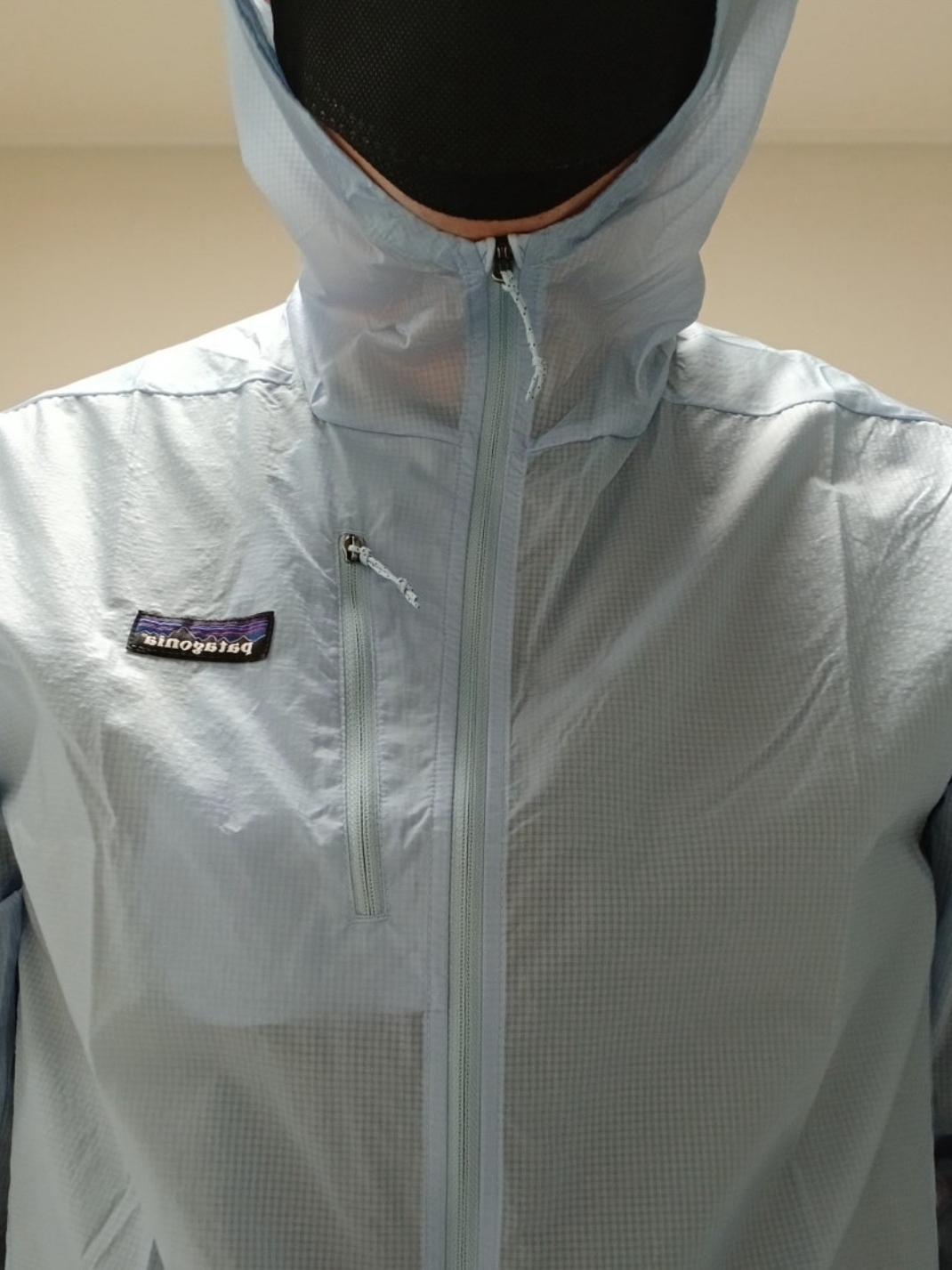 Patagonia Houdini Jacket Fleck Blue, Patagonia Houdini Jacket Black/Black 착용 스타일 - 2