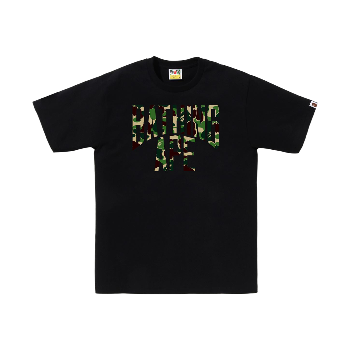 베이프 ABC 카모 NYC 로고 티셔츠 블랙 그린(BAPE ABC Camo NYC Logo T-Shirt Black Green) - 1