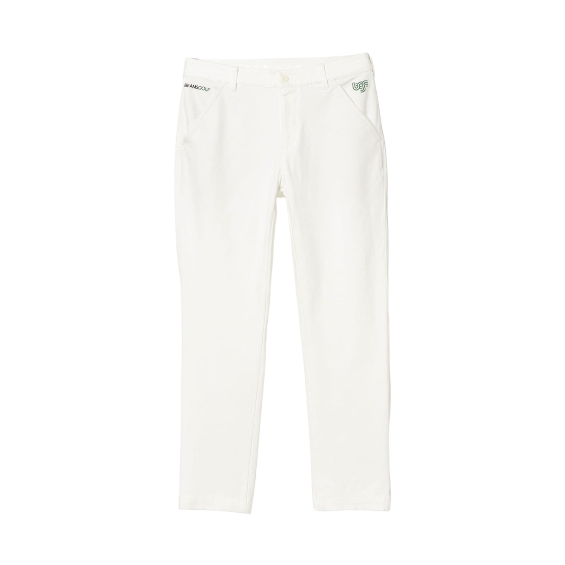 빔즈 골프 오렌지 라벨 US 로고 스트레치 트윌 팬츠 화이트(Beams Golf Orange Label US Logo Stretch Twill Pants White) - 1